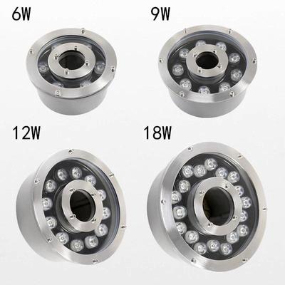 led防水9喷泉灯水水底灯旱广场喷水池灯七彩下灯中w孔环形涌泉灯