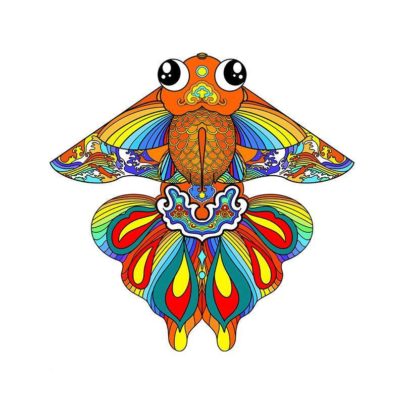 潍坊2025款筝风筝国潮如意如意鱼00鱼风成人儿童新室外运动厂家直,特色手工艺,风筝,淘宝优惠券,粉丝福利购,淘宝优惠卷