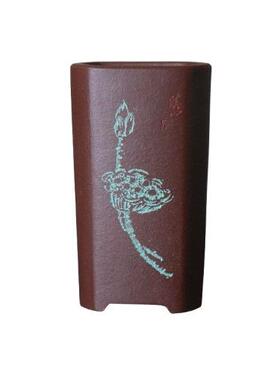 砂花盆微型盆景盆手工盆栽桌面tb-89655掌上盆苏兵款玩把绿紫植小