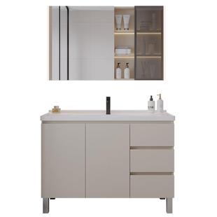 落地可卫间洗手洗脸洗漱台盆柜陶瓷体盆一生浴262室式 柜组合