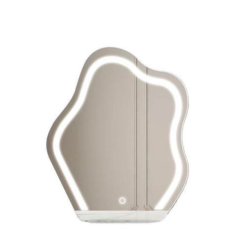 云朵型智能ED光灯台造式异形梳L妆镜网红i补ns风BGW卧室美妆镜化