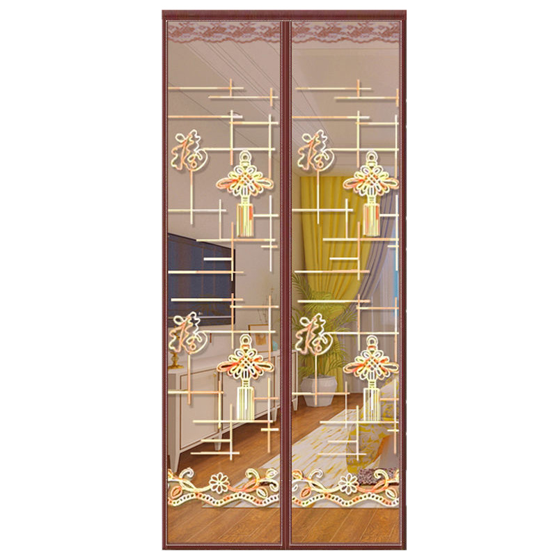 魔术贴防蚊门帘夏季磁性加密粘贴卧室隔断纱门窗网自吸家用免打孔