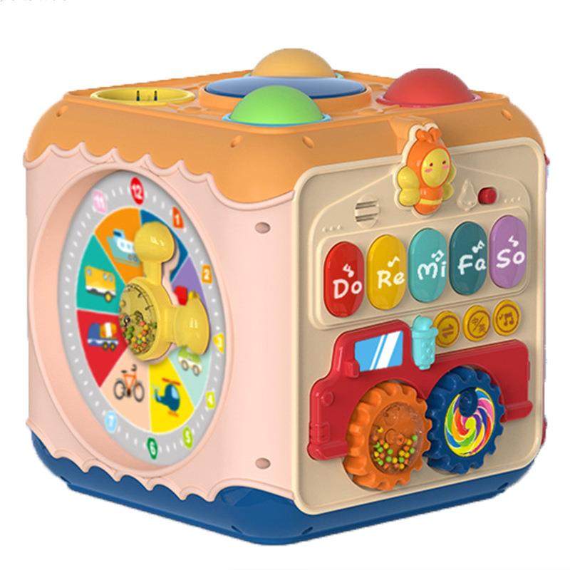 婴儿玩具0-1岁拍拍鼓儿童手拍鼓宝宝六面体早教益智音乐
