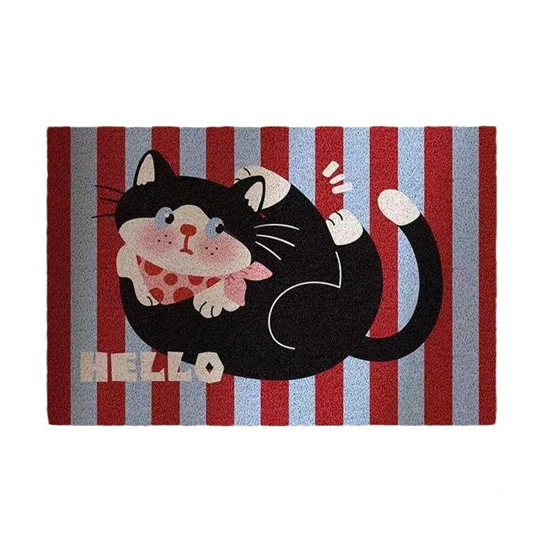 入户地垫耐脏v门c丝地-071垫卡通风玄p关进门垫刮泥蹭土门口换圈