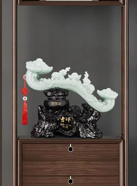 玉如意摆件大号创意玄关装饰工艺礼品摆饰中式客厅乔迁新居礼品搬