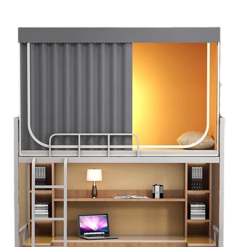 强遮光学生宿舍单人床专用蚊帐床帘一体式寝室上下铺新款床幔上铺