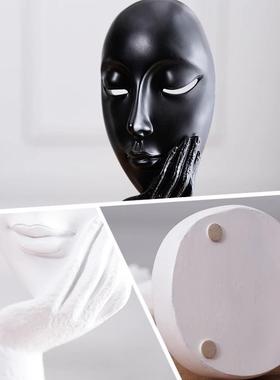 厂家直销现代简约手托脸树脂家居摆放在客厅卧室书房