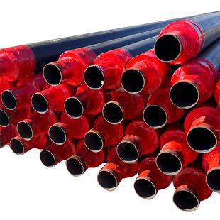 直埋式聚氨酯保温管道城市供暖聚氨酯黑夹克保温管厂家