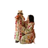 新款 吸水成人酒店居家浴袍现货 纯棉长绒棉亲肤浴袍连帽亲子款