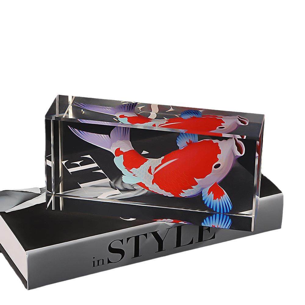 创意动物彩印水晶砖居家玄关造景动物玻璃砖桌面装饰工艺品摆件,基础建材,玻璃砖,淘宝优惠券,粉丝福利购,淘宝优惠卷