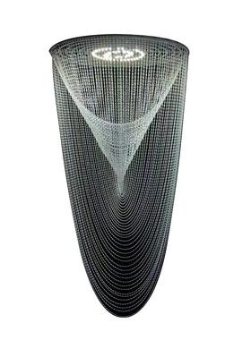 新亚意克力水晶珠帘顶吊灯婚庆酒店宴会厅吊AOL珠帘创婚款庆道具