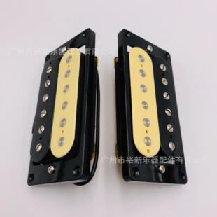 电吉他黄配件拾音黑器UUA双圈拾音器ST框黑盖双线联双线圈拾音器