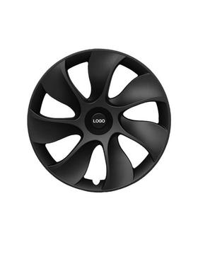 适用特斯拉Mod心elY轮毂盖感应轮涡轮轮罩选配版胎中盖645丫毂配