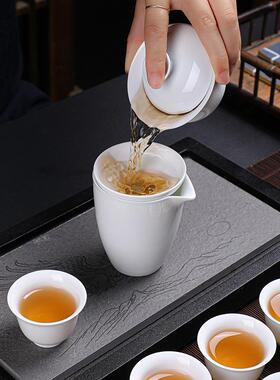 OF9D茶套装功茶具陶瓷茶茶杯套装白瓷整夫套茶具杯F76MJ565盖碗具