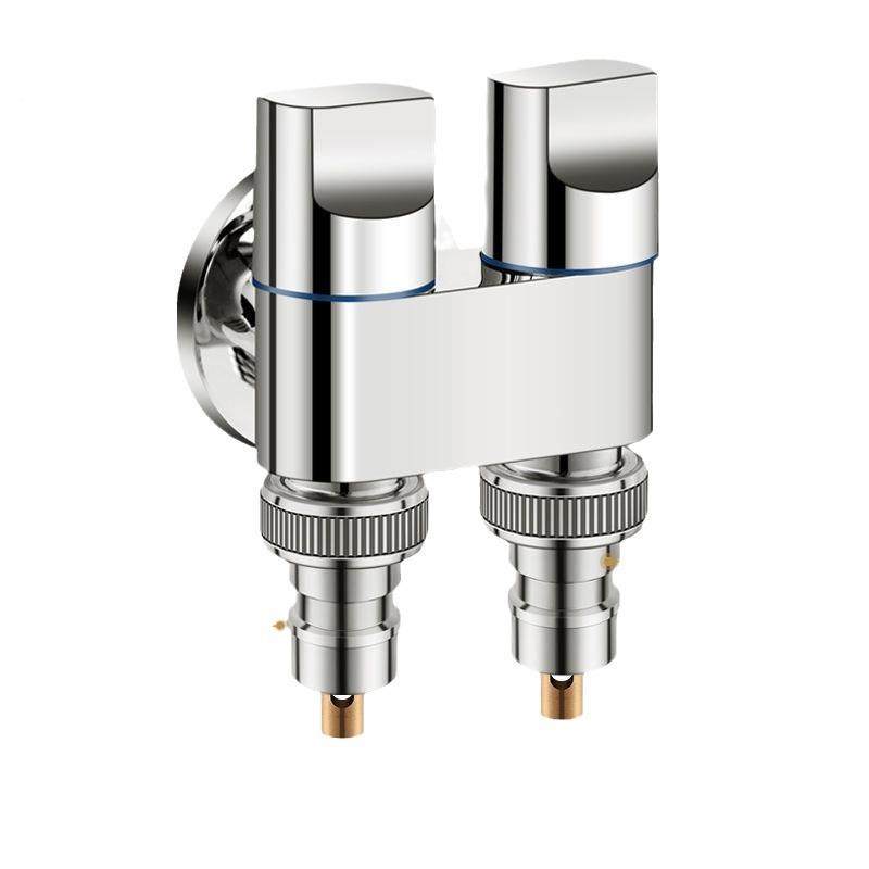 三通二阀一进二出分水器双角洗控开关一分马桶喷枪双用衣机水龙头,家装主材,水嘴,淘宝优惠券,粉丝福利购,淘宝优惠卷