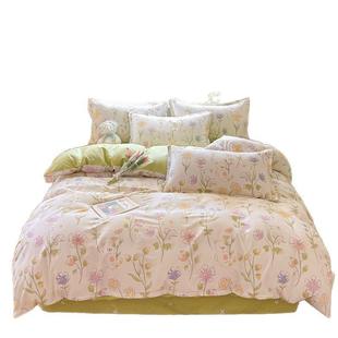 全棉被套单0件纯棉1010被罩单人5020水集布 套件四 130洗印x花冬季