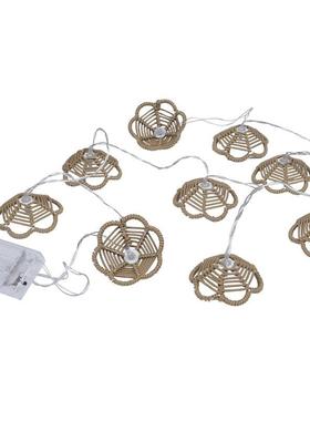 阳能仿花VMJ朵灯饰创意推春夏太节日环保装藤饰灯串新品荐热卖