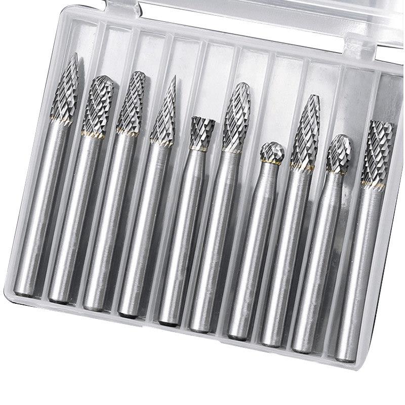 6X86x10硬质合金钨钢磨头旋转锉铣刀木工木雕打磨头根雕刻刀