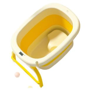 家用可折叠浴桶儿童加高泡澡桶塑料加厚可收纳0-12岁小孩洗澡桶