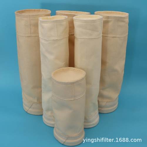 工业炉高温氟尘袋美斯玻纤锅毡除尘布NAQ袋PPS覆膜过滤除器布滤袋