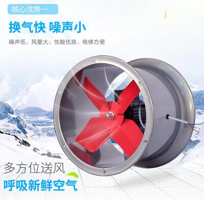 轴流风机12寸圆形工业壁式换气扇DF3B-4/SF3B-4排气扇抽风机