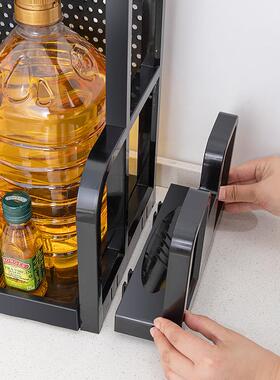 新款打加厨房置能物厚架调料架刀YGZ架台面多功多层收纳免孔