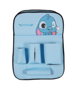 车载座椅背后架卡通收纳袋垃18246圾桶储物汽车用多功能小品桌板