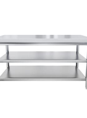 三层锈桌钢厨房工作UAA商用台不锈钢台面可拆不卸切菜子工厂打包