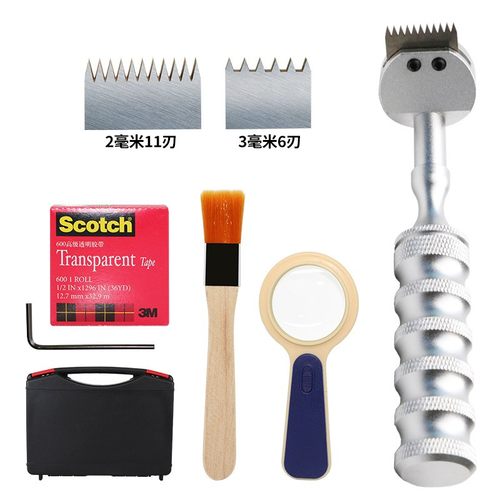 百格刀测试工具套装漆膜划格器刀片油漆附着力测试仪百格测试刀