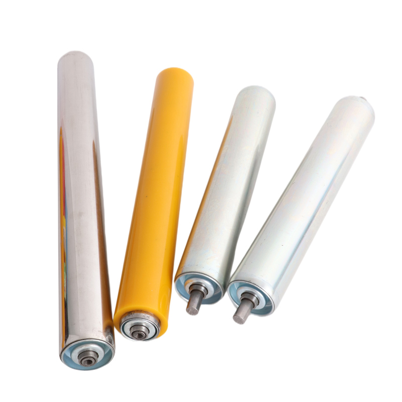 无动力滚筒镀锌托辊流水线滚轴传送带托辊不锈钢滚轮滚轴输送带