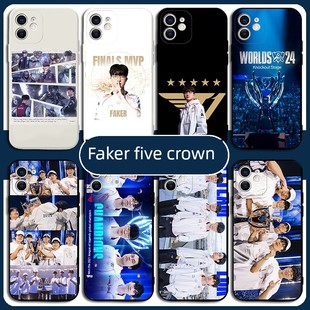 faker五冠王手机壳T1战队苹果16华为pura70适用iPhone15Promax小米14签名OPPO应援vivo李相赫2同款nova13夺冠