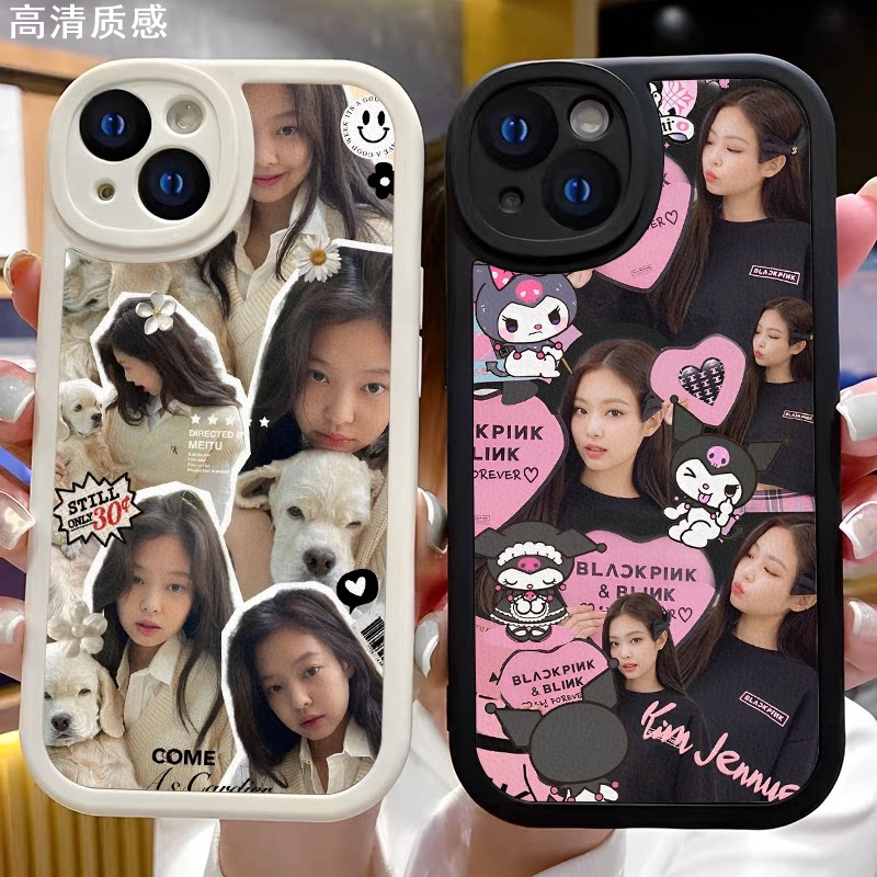 BKPINK新款粉墨手机壳lLisa适配1314朴彩英IQOeo57se金智秀金智妮