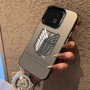 适用小米14手机壳13pro自由之翼11ultra进击的巨人10s红米k70新款note12turbo周边60至尊版50动漫40全包彩银