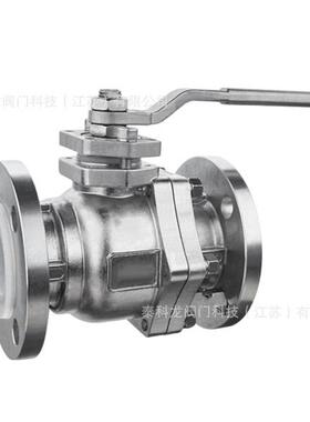 Q41F46-16P不锈钢304/316L阀体内衬四氟手动法兰球阀