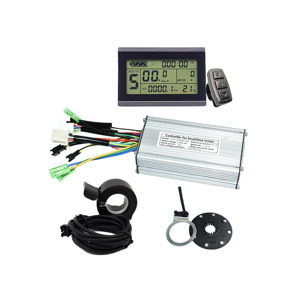 适用于500w/750w电动自行车电机 KT LCD3昆腾25A控制器改装套件