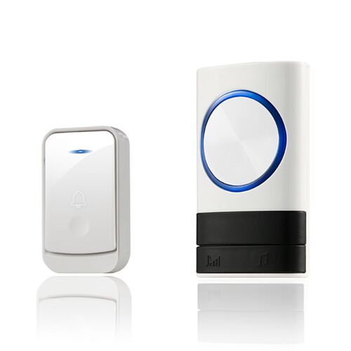 极速门铃家用无线门铃音乐门玲黑色响铃穿墙远距离按键一拖二呼叫