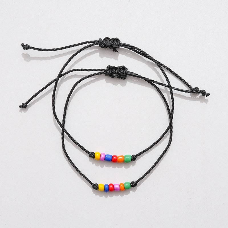 推荐New Charm Bracelet For Friendship Couples 2pcs/set Volca 饰品/流行首饰/时尚饰品新 手链 原图主图