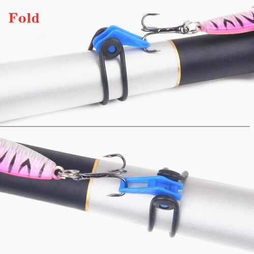极速New 10Pcs Plastic Fishing Hook Secure Keeper Holder Jig
