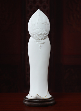 西方三圣佛像陶瓷供奉家用O大势至如来佛观世音菩萨立像摆件