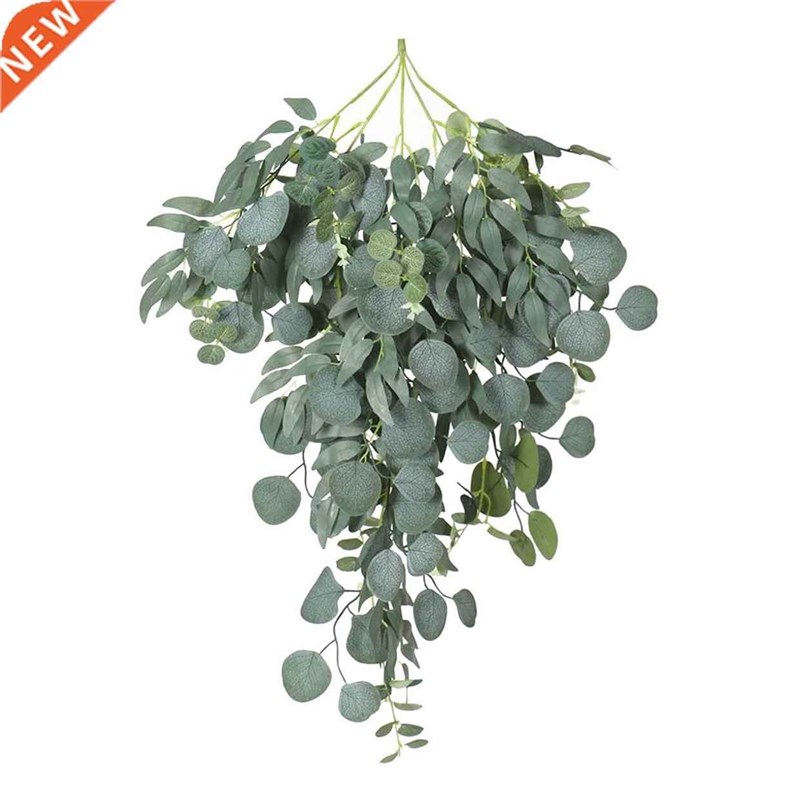 推荐Artificial Silk Eucalyptus Wreath Plant Leaves Garland H