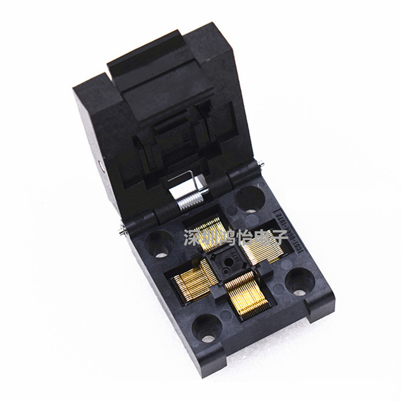 测试座IC51-0644-1972 QFP64 LQFP64 TQFP64 间距0.4MM 烧录座