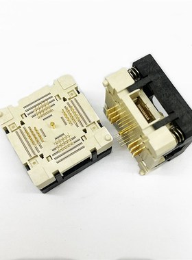 厂家直销QFN60烧录座IC测试座 0.4间距77mm 790-61060-101T编程