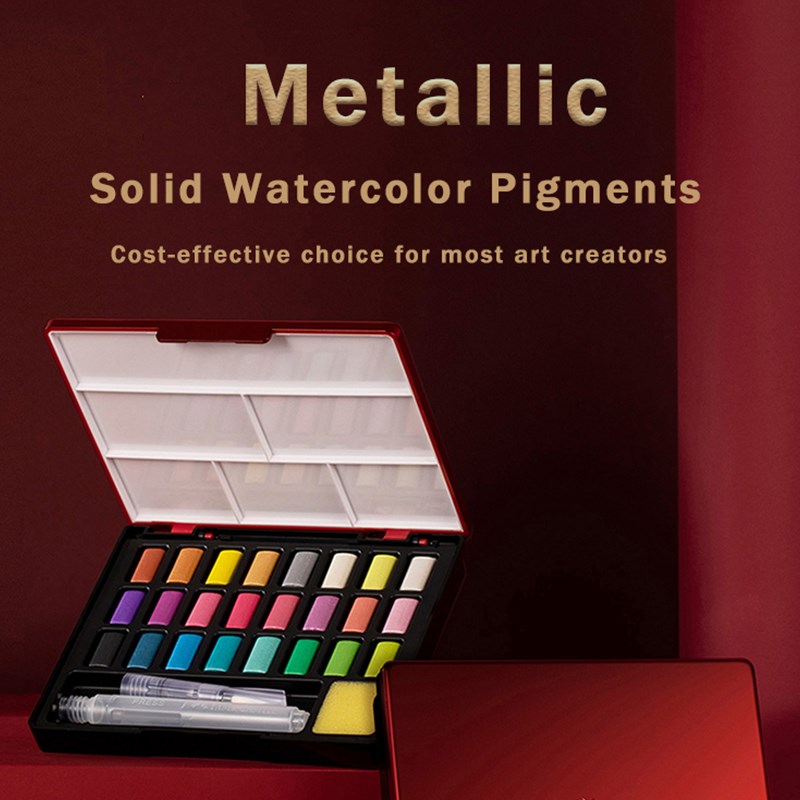 FABER CASTELL 24 Colors Professional Solid Watercolor Paints