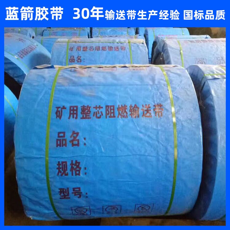 河北煤矿井下用PVG800S橡胶面整芯阻燃输送带