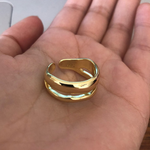 极速Hip Hop Rock Metal Geometry Round Rings Punk For Men