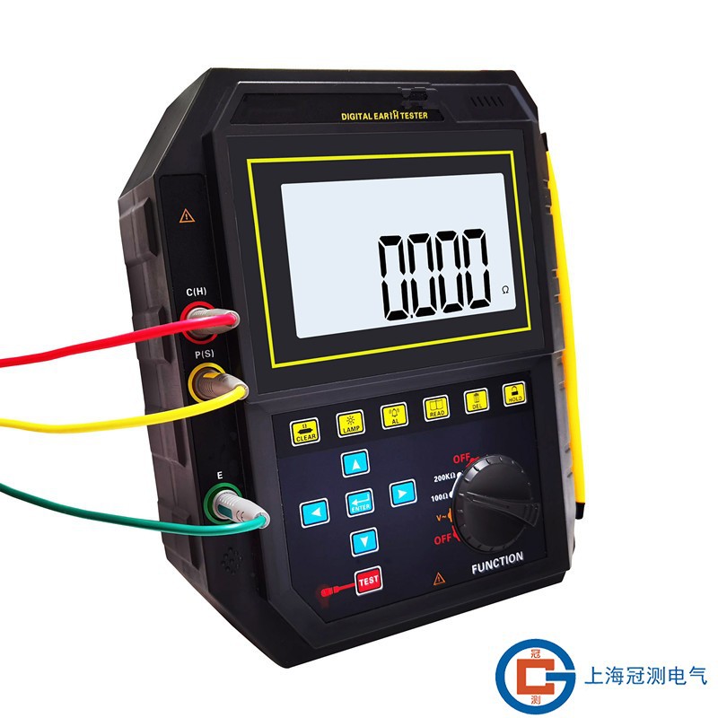 数字式接地电阻测试仪手持式台式量程200kΩ分辨率0.001Ω