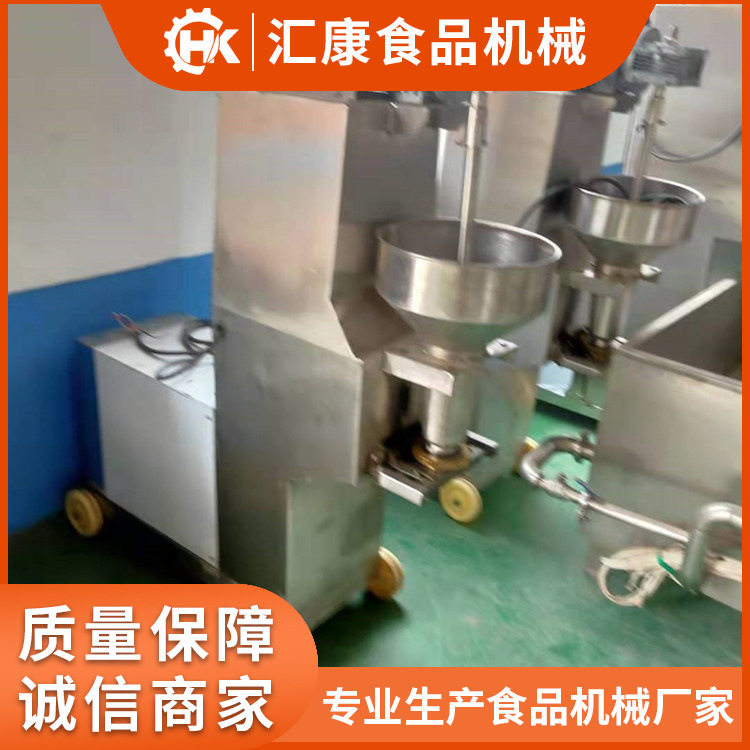 汇康制造丸子成型机  肉丸蒸煮流水线  鱼丸子成套设备型号全