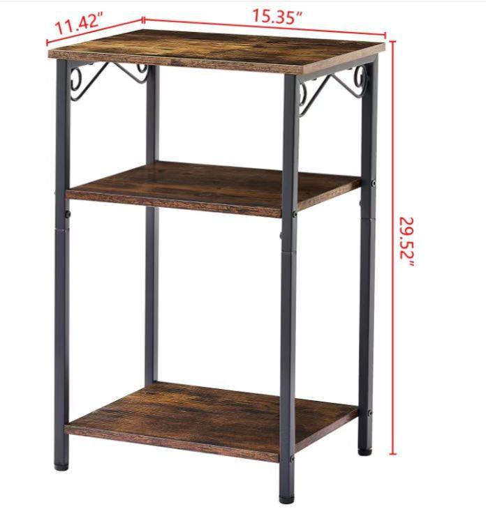 小边桌带储物架的茶几三层细长桌钢框架书房卧室,电子元器件市场,电线扎带/束线带,淘宝优惠券,粉丝福利购,淘宝优惠卷