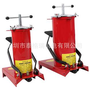 脚踩式黄油枪 8L便携式注油器注油枪 10L脚踏黄油加注机 4L注脂泵
