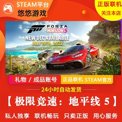 极限竞速地平线5白号Steam正版游戏Forza Horizon 5顶配全新账号